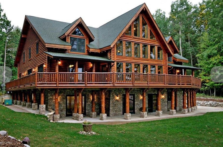 Notable Waterfront Log Homes for Sale in Michigan - HOME