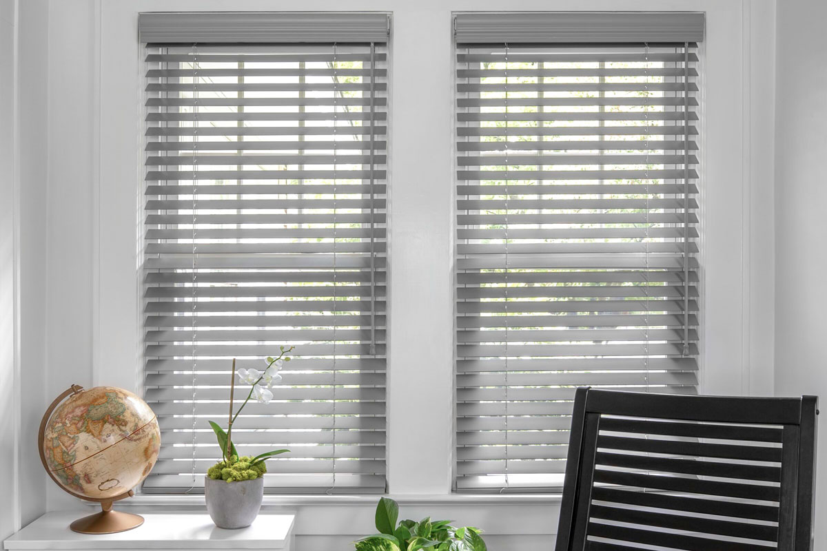 btg product wood laredo pewter - Bedroom Blinds: A Loving Baltimore Design Touch